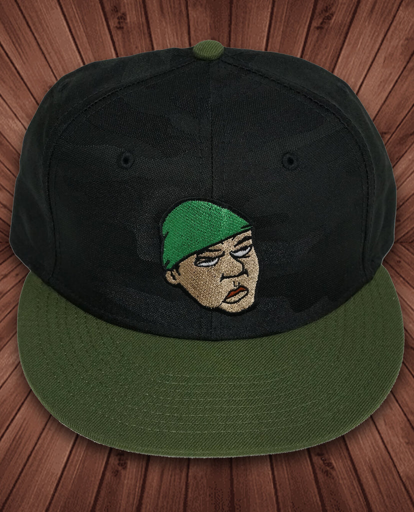 Orisha Camo Green Hat with Ogun Artwork
